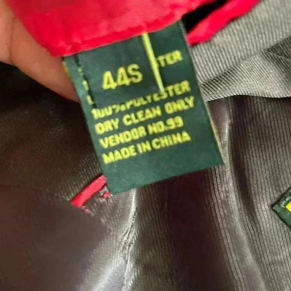 Cooper & Nelson Men's 2 Piece blazer and vest gray , size 44s‎ two button blazer - Picture 16 of 16